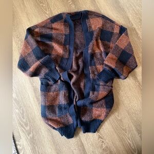 American Eagle Outfitters Women’s Cardigan - Navy and Brown